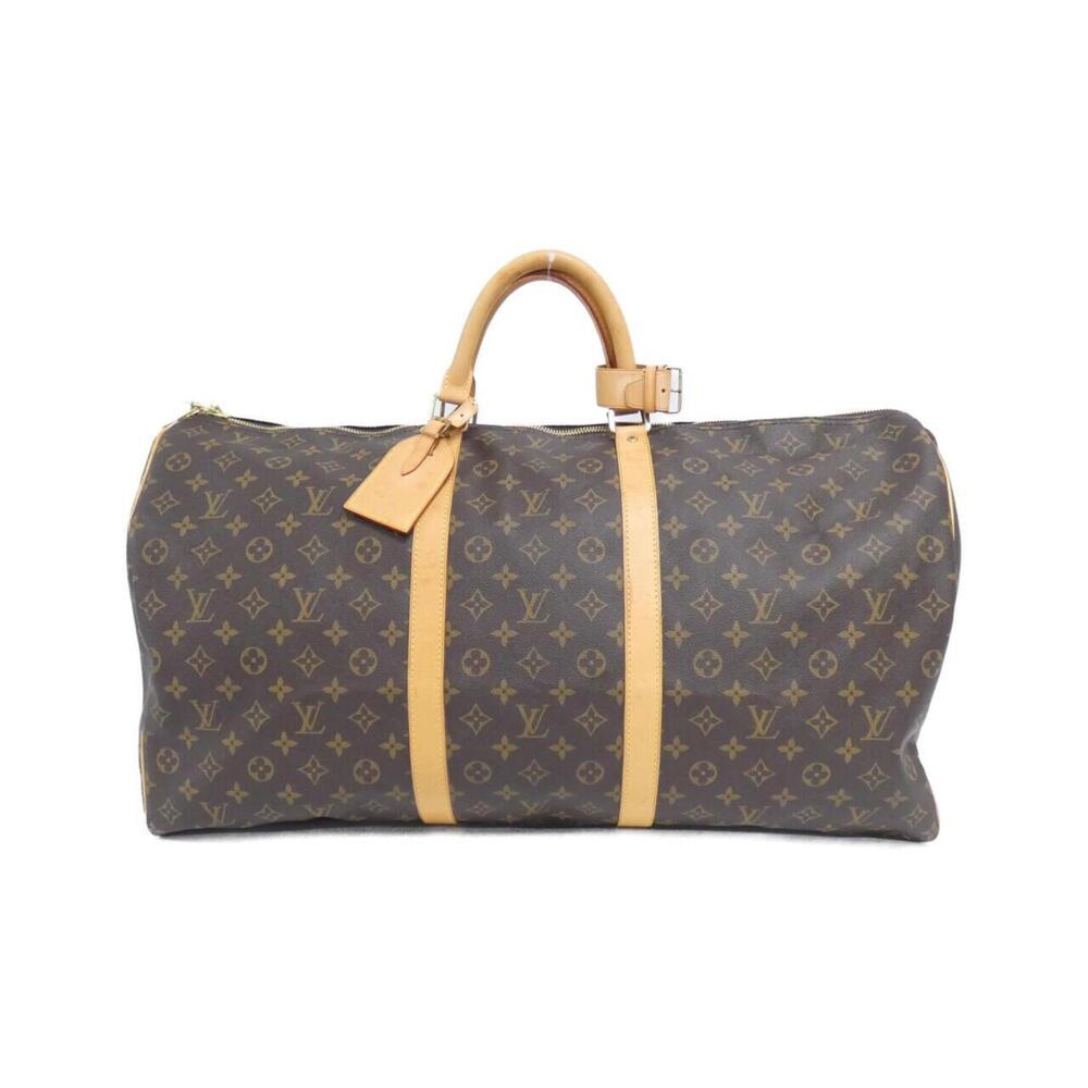 LOUIS VUITTON Authentic Brown Monogram Keepall 60 Boston Bag